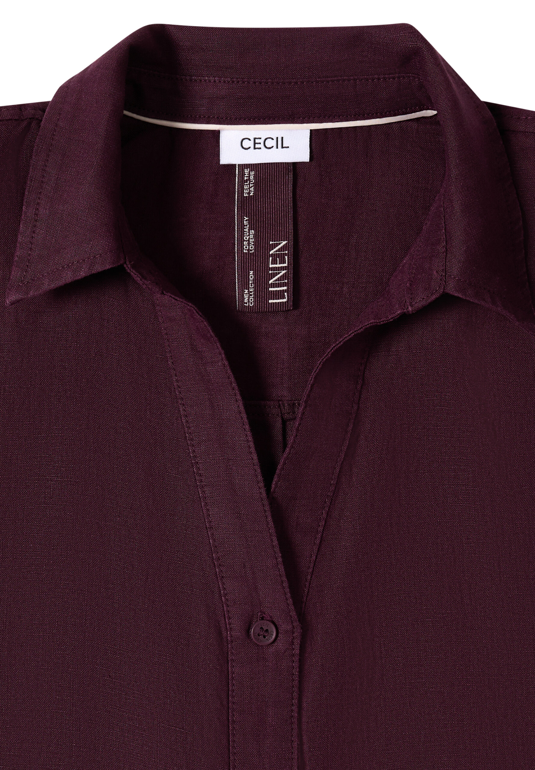 Dropped Shoulder Bluse aus Leinen von Cecil