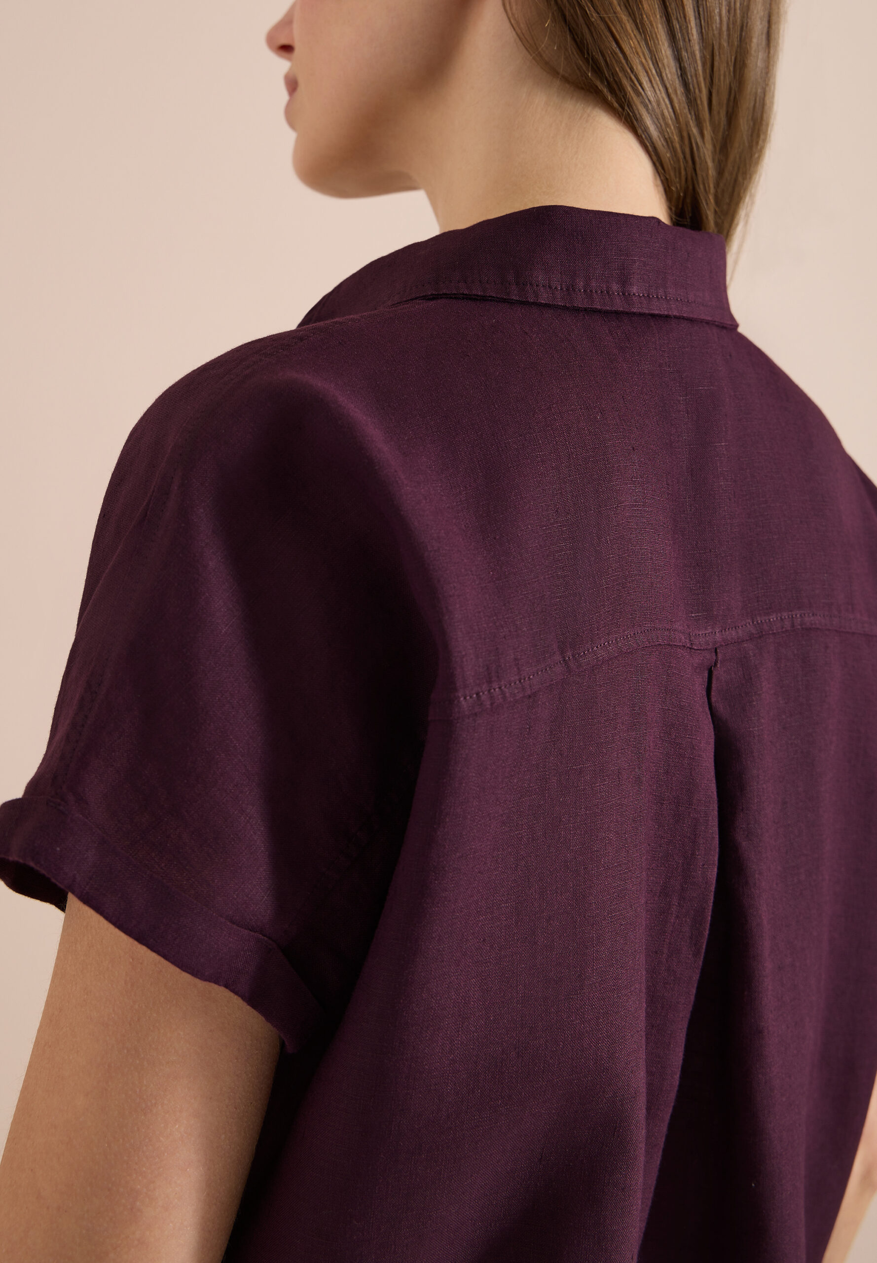 Dropped Shoulder Bluse aus Leinen von Cecil