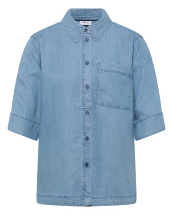 Kurzarm Hemdbluse im Denim-Look von Cecil