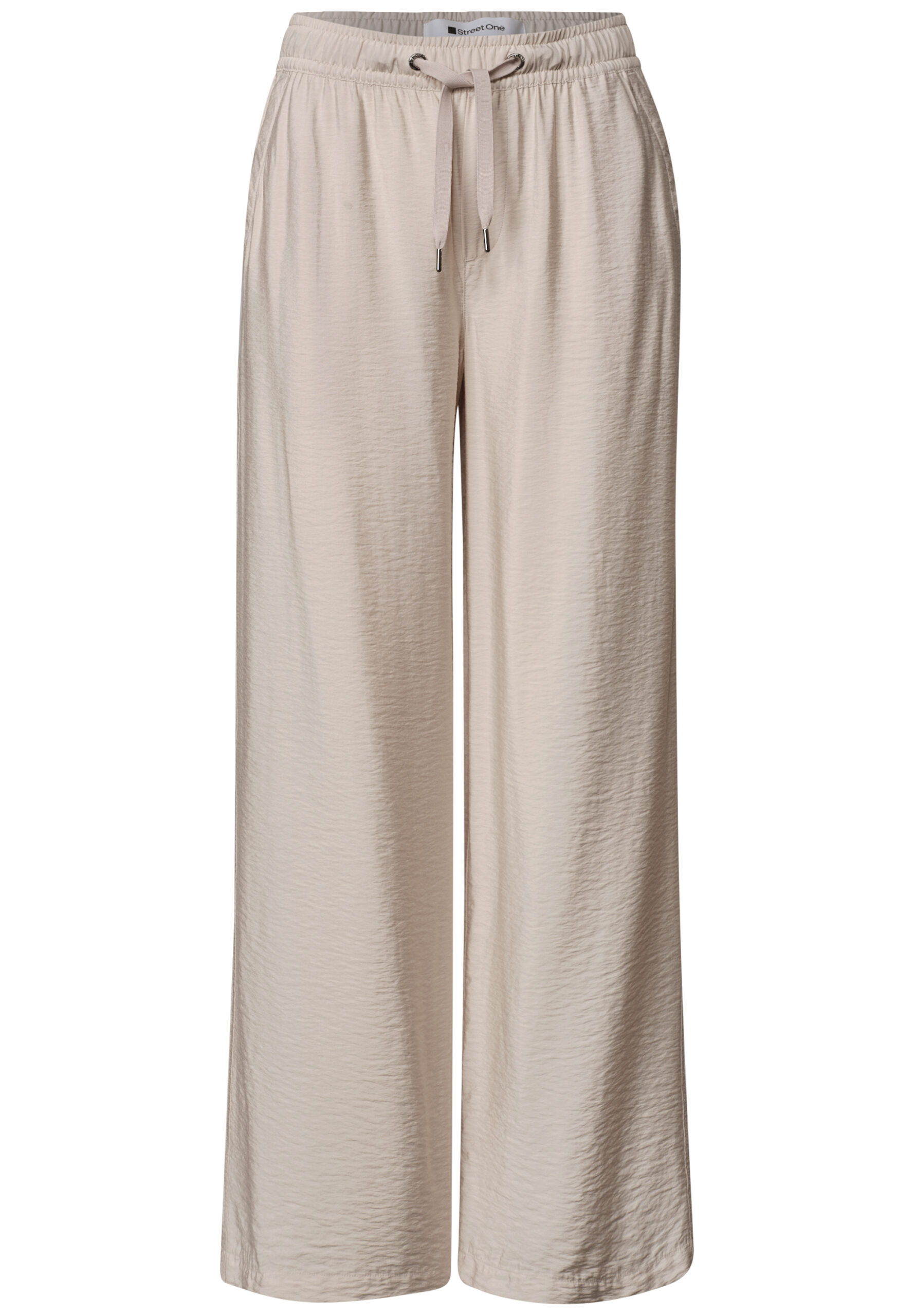 High Waist Wide Leg Hose im Loose Fit von Street One