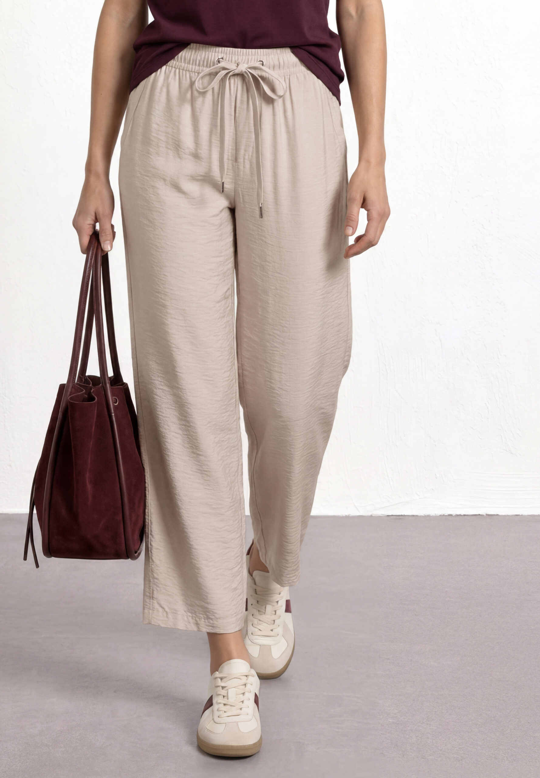 High Waist Wide Leg Hose im Loose Fit von Street One