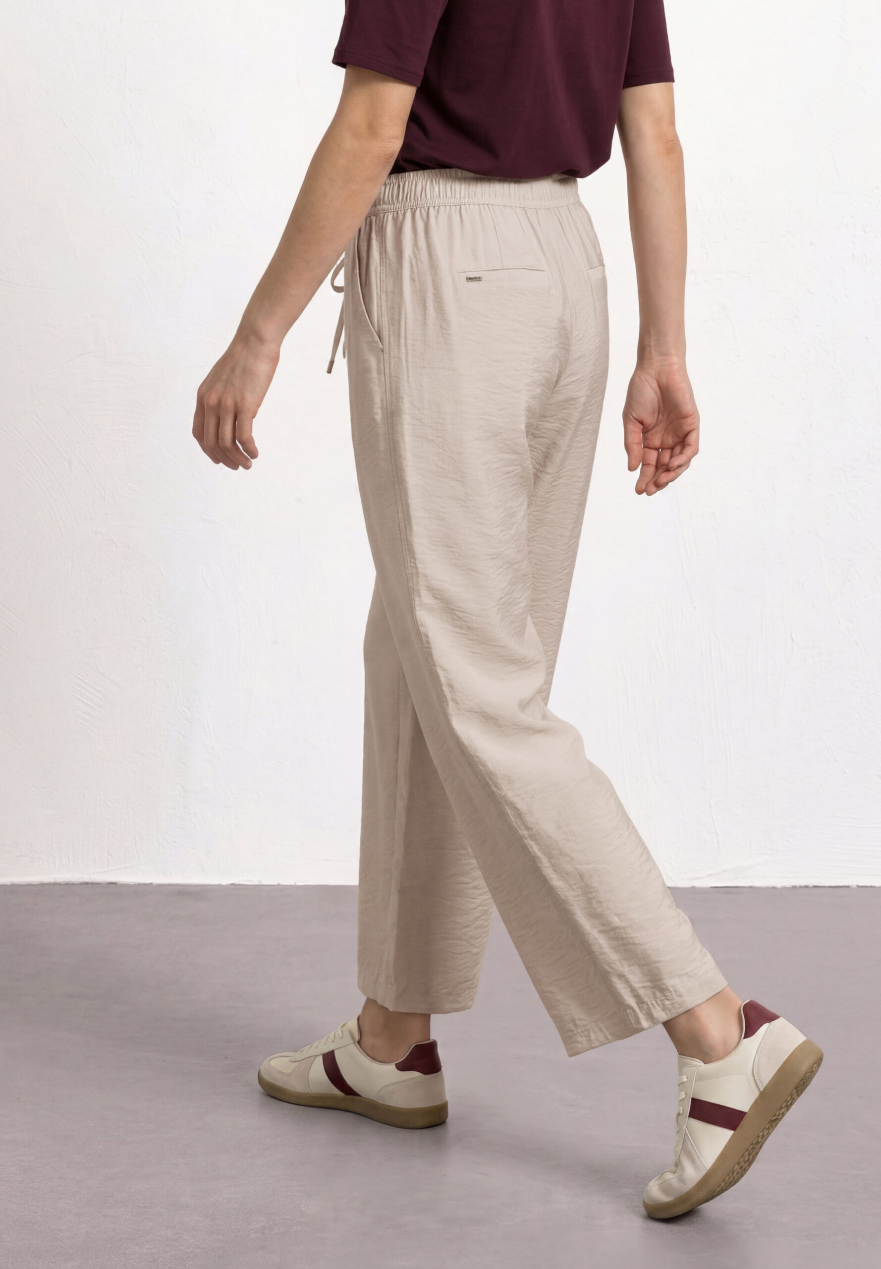 High Waist Wide Leg Hose im Loose Fit von Street One