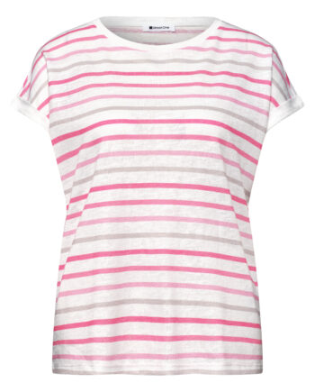 Dropped Shoulder Shirt mit Streifen von Street One