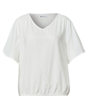 Kurzarm Blusenshirt mit V-Neck von Street one