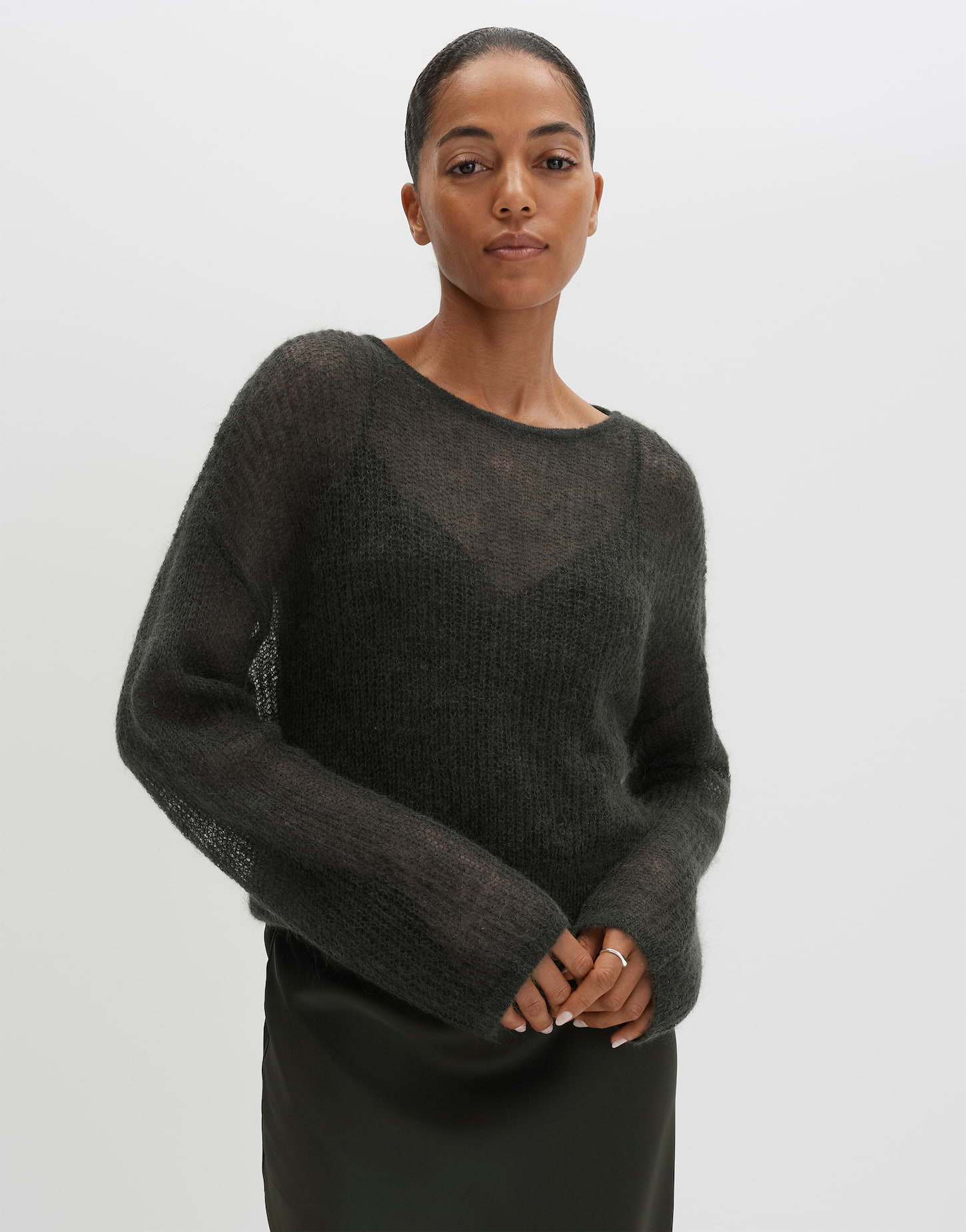 Statement Stricker aus Mohair Woll Mix Loose Fit von Someday
