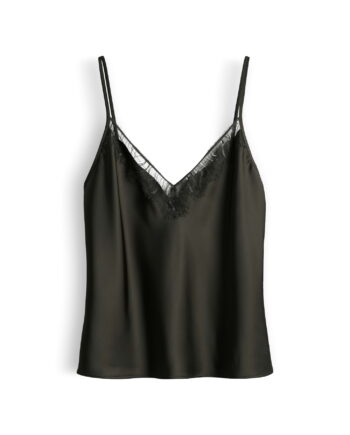 Zartes Spitzentop aus Satin Regular Fit von Someday