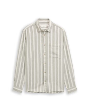 Regular Fit Dobby Hemd aus strukturiertem Baumwollstoff von Tom Tailor