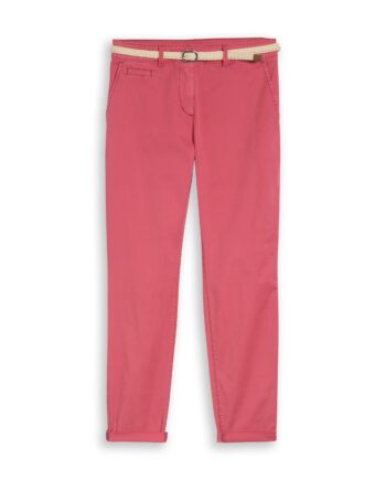 Slim Chino Hose mit Gürtel von Tom Tailor