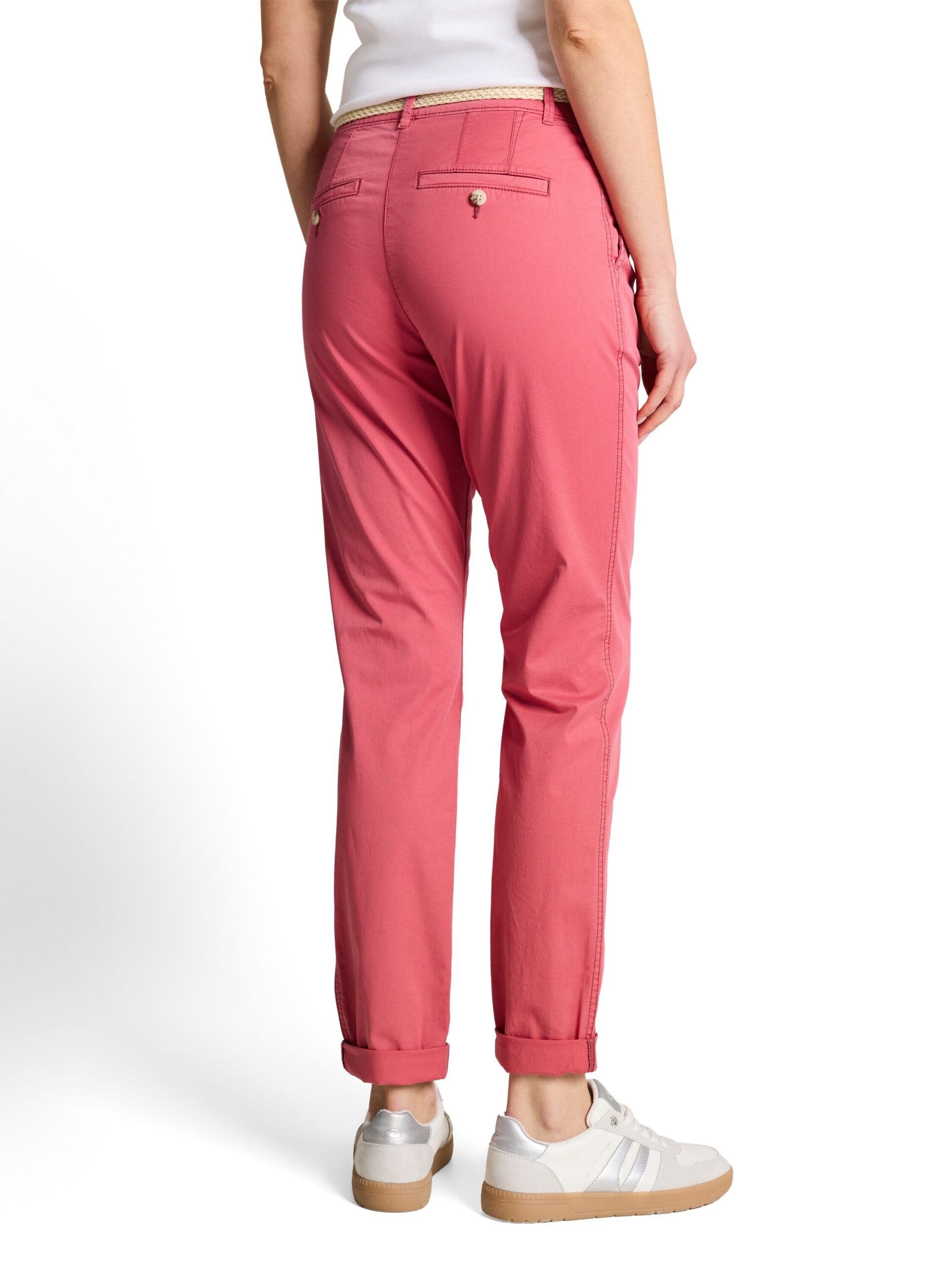 Slim Chino Hose mit Gürtel von Tom Tailor