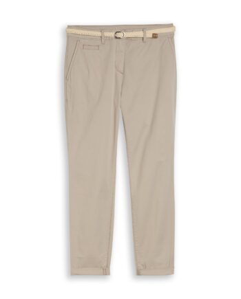 Slim Chino Hose mit Gürtel von Tom Tailor