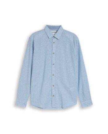 Regular Fit Hemd mit Leinenanteil von Tom Tailor