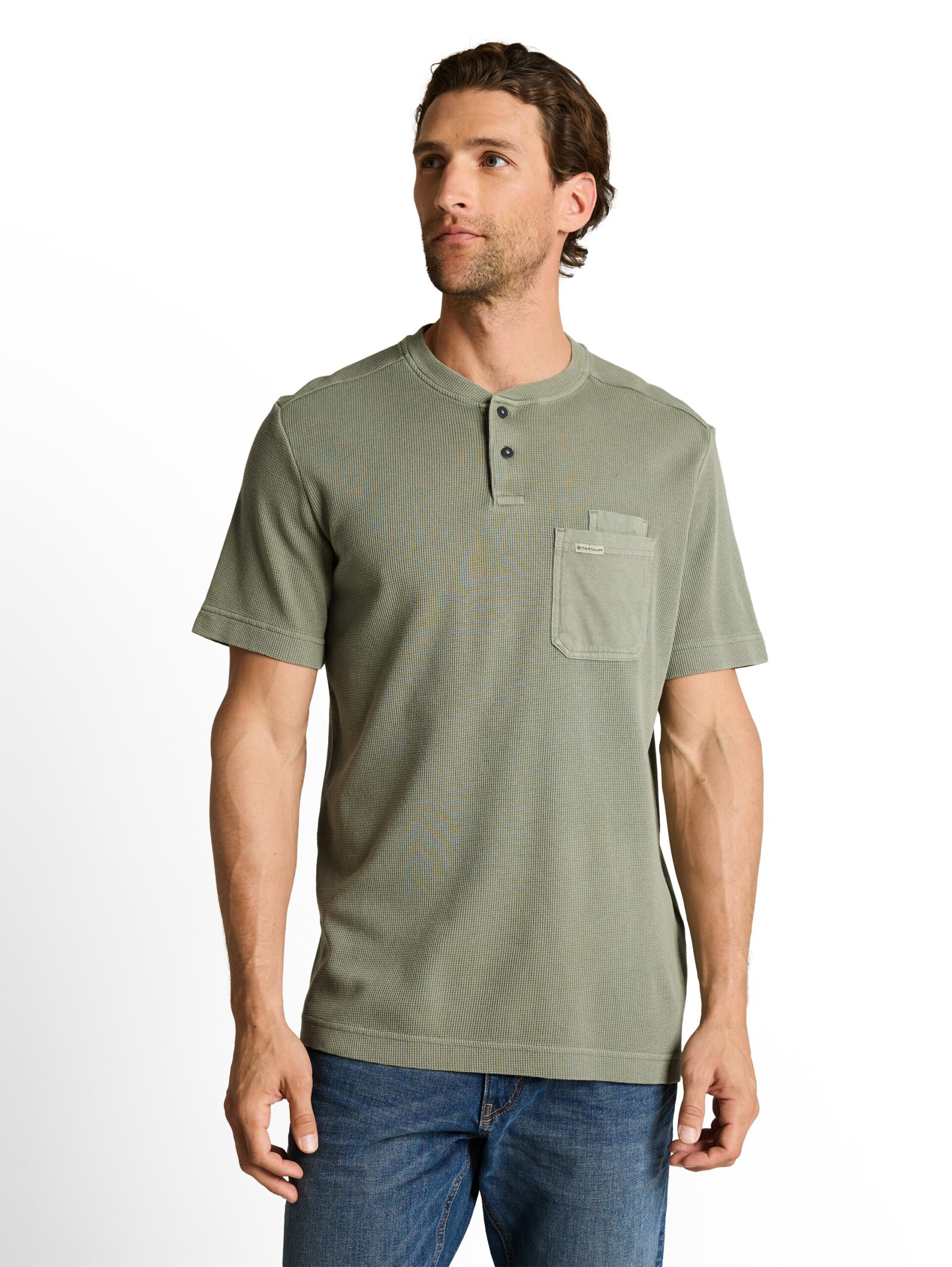Henley T-Shirt mit Brusttasche von Tom Tailor