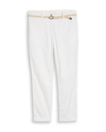 Slim Chino Hose mit Gürtel von Tom Tailor