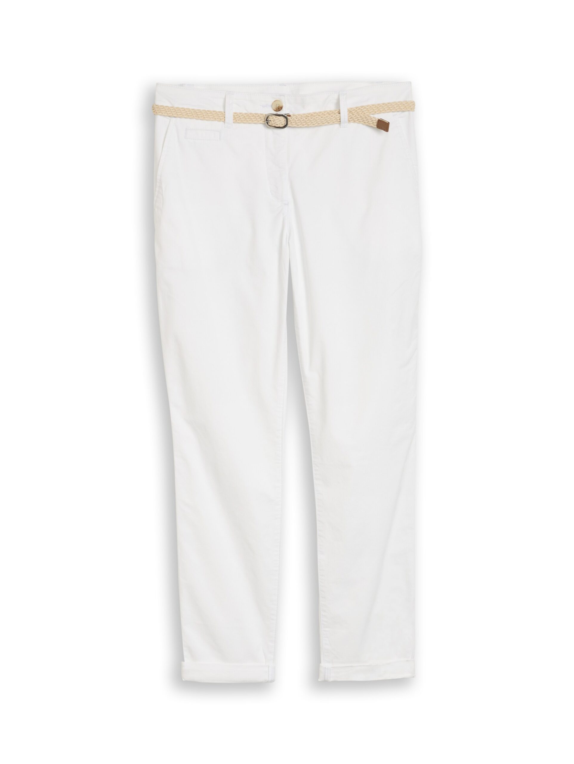 Slim Chino Hose mit Gürtel von Tom Tailor
