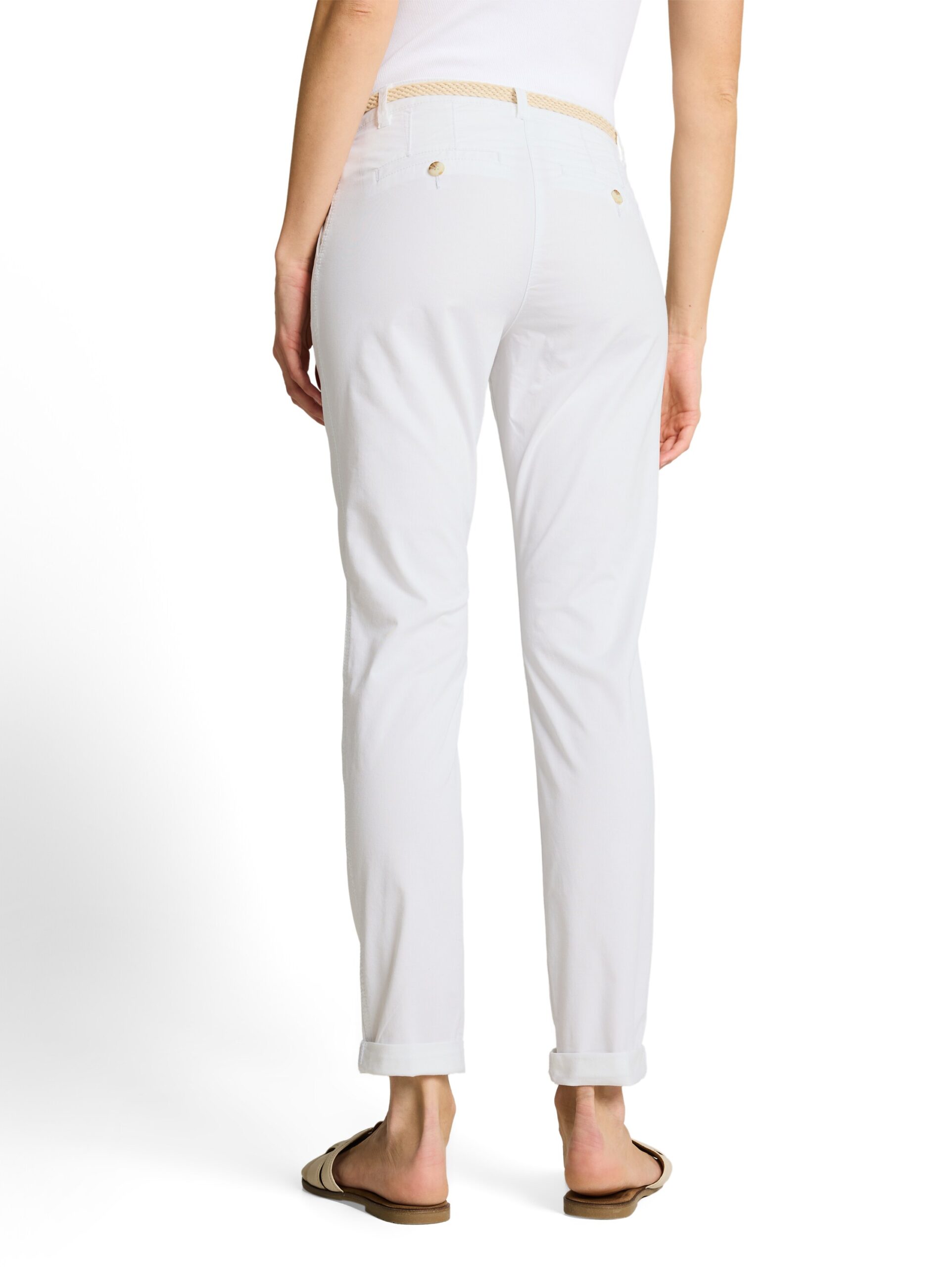 Slim Chino Hose mit Gürtel von Tom Tailor