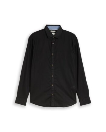 Regular Fit Hemd mit Leinenanteil von Tom Tailor