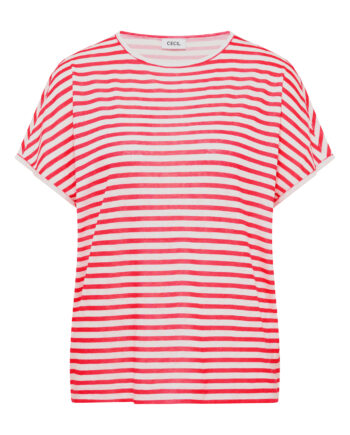 T-Shirt mit Boatneck und Streifen von Cecil