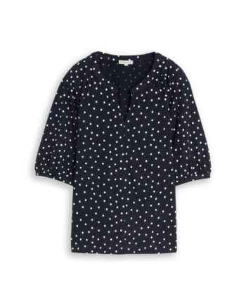 T-Shirt mit Punktemuster von Tom Tailor