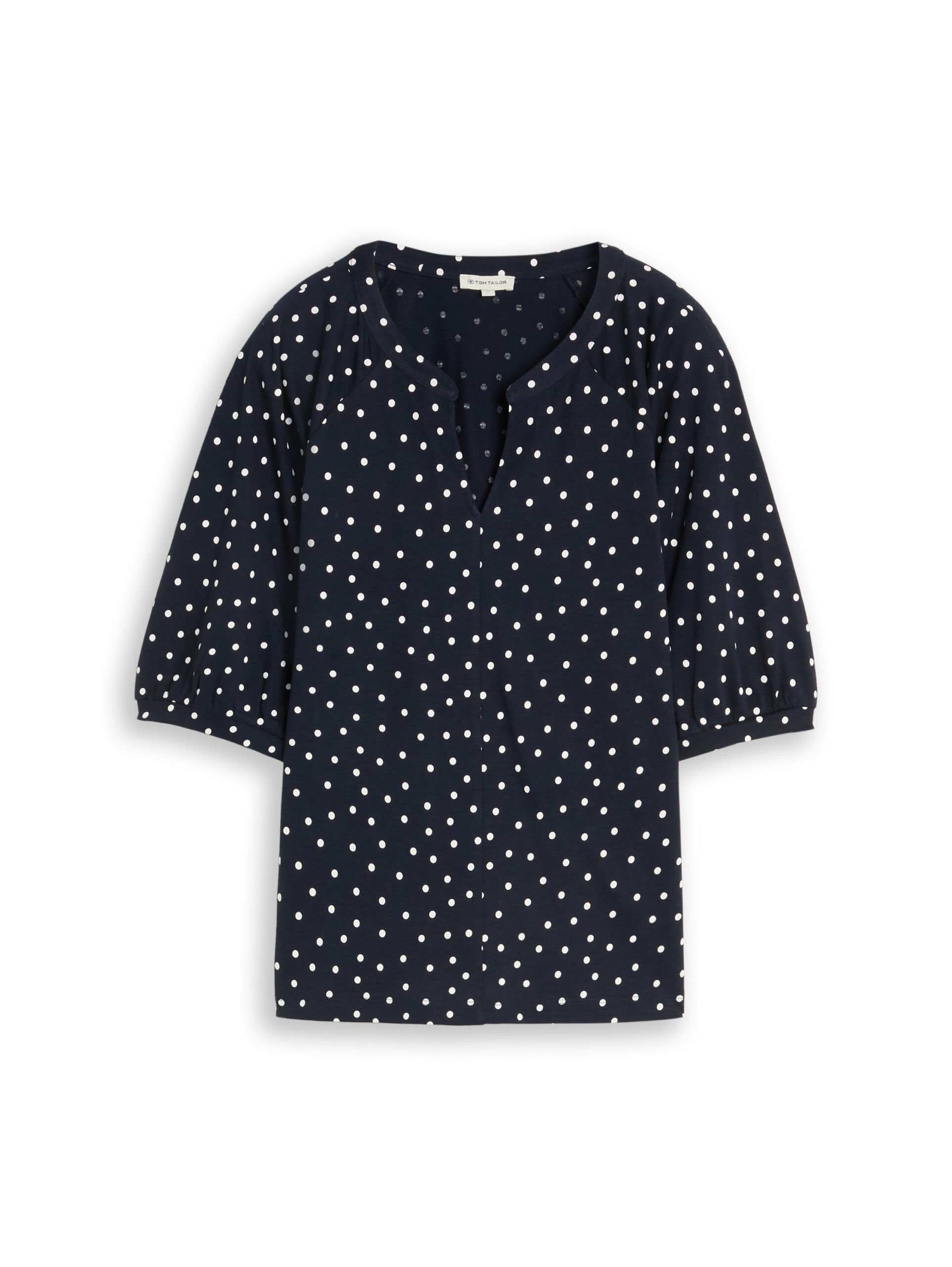 T-Shirt mit Punktemuster von Tom Tailor