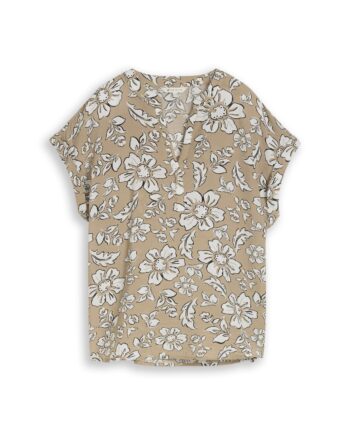 Loose Fit Bluse mit V-Ausschnitt von Tom Tailor