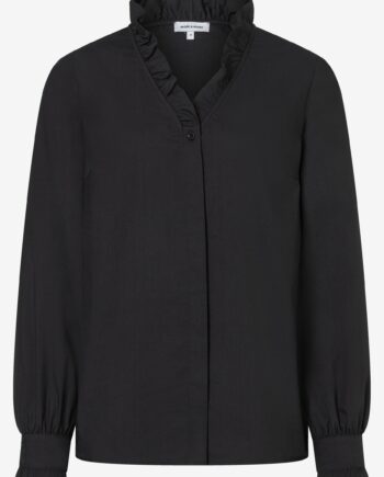 Bluse mit Rüschenkragen von More&More