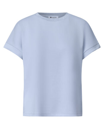 T-Shirt im Silk-Look mit Rundhals von Street one