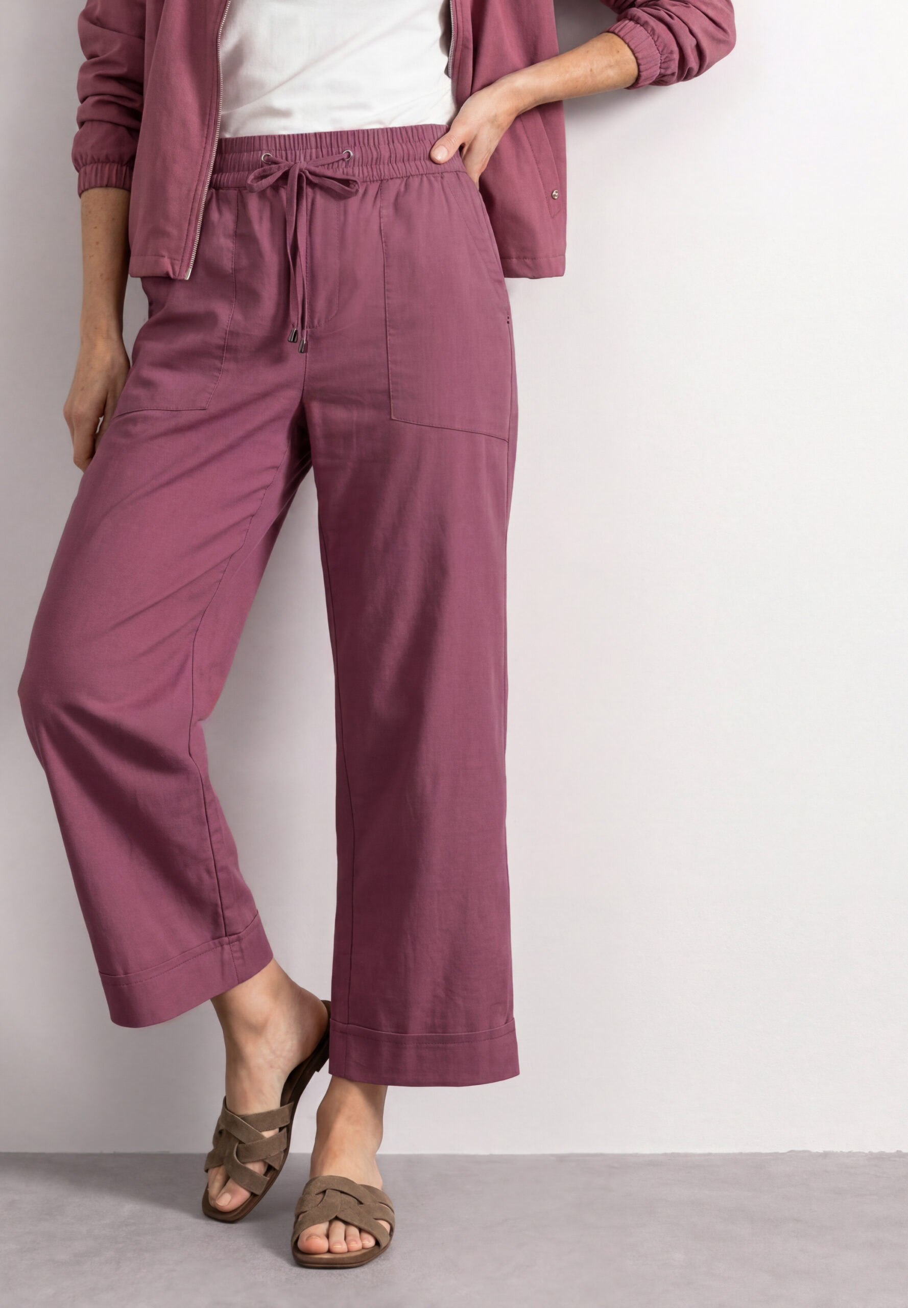 Straight Leg Hose im Casual Fit mit Turn-Up von Street one