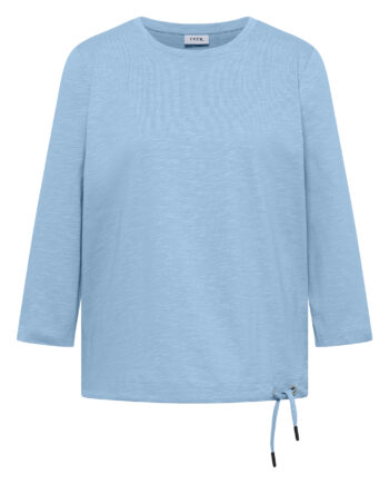 3/4-Arm Shirt mit Rundhals in Unifarbe von Cecil