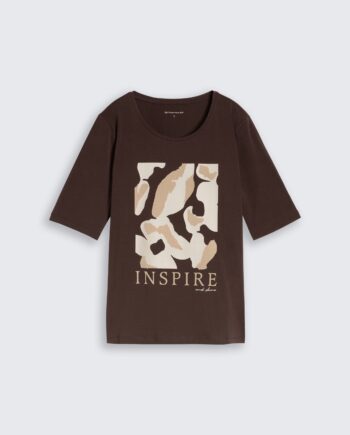 Slim Fit T-Shirt mit Print von Tom Tailor