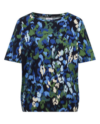 T-Shirt mit Boat Neck und Print von Cecil