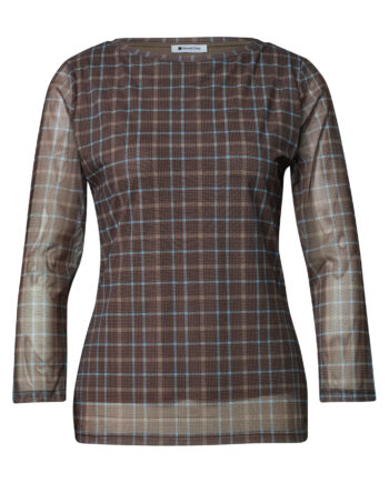 3/4-Arm Shirt aus Mesh mit Print von Street one