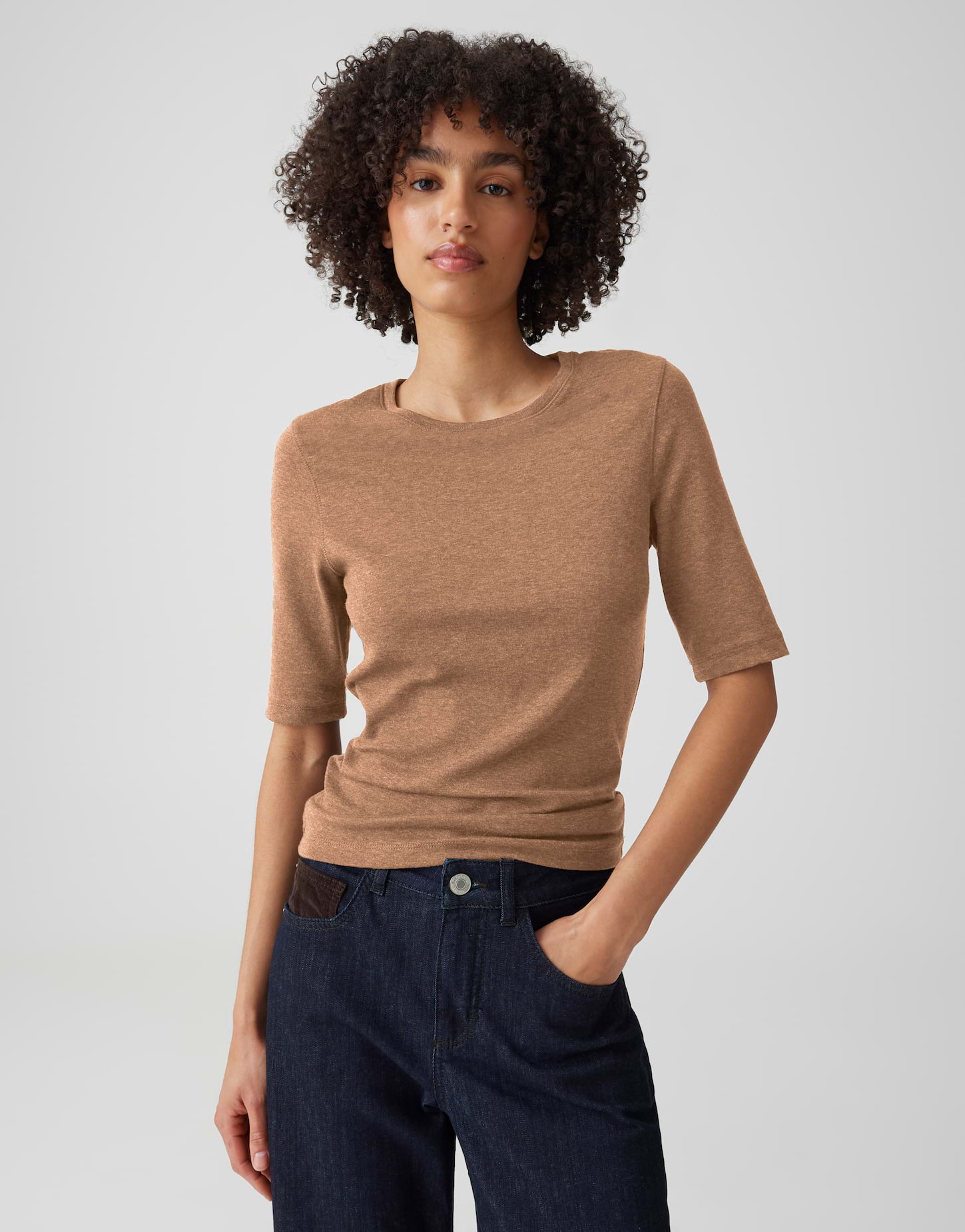 Jerseyshirt mit feiner Mélange von Opus