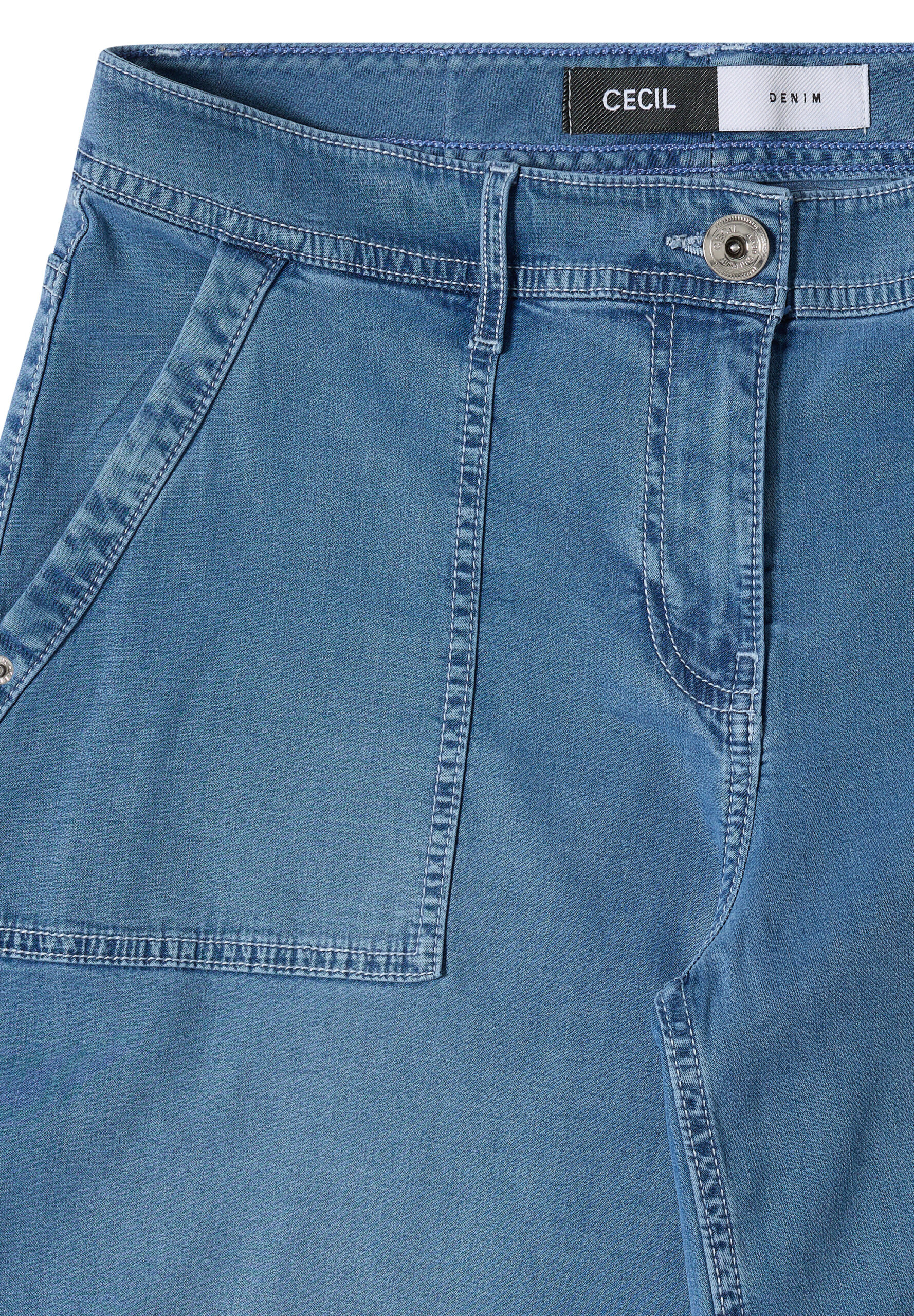 High Waist Wide Leg Jeans im Loose Fit von Cecil