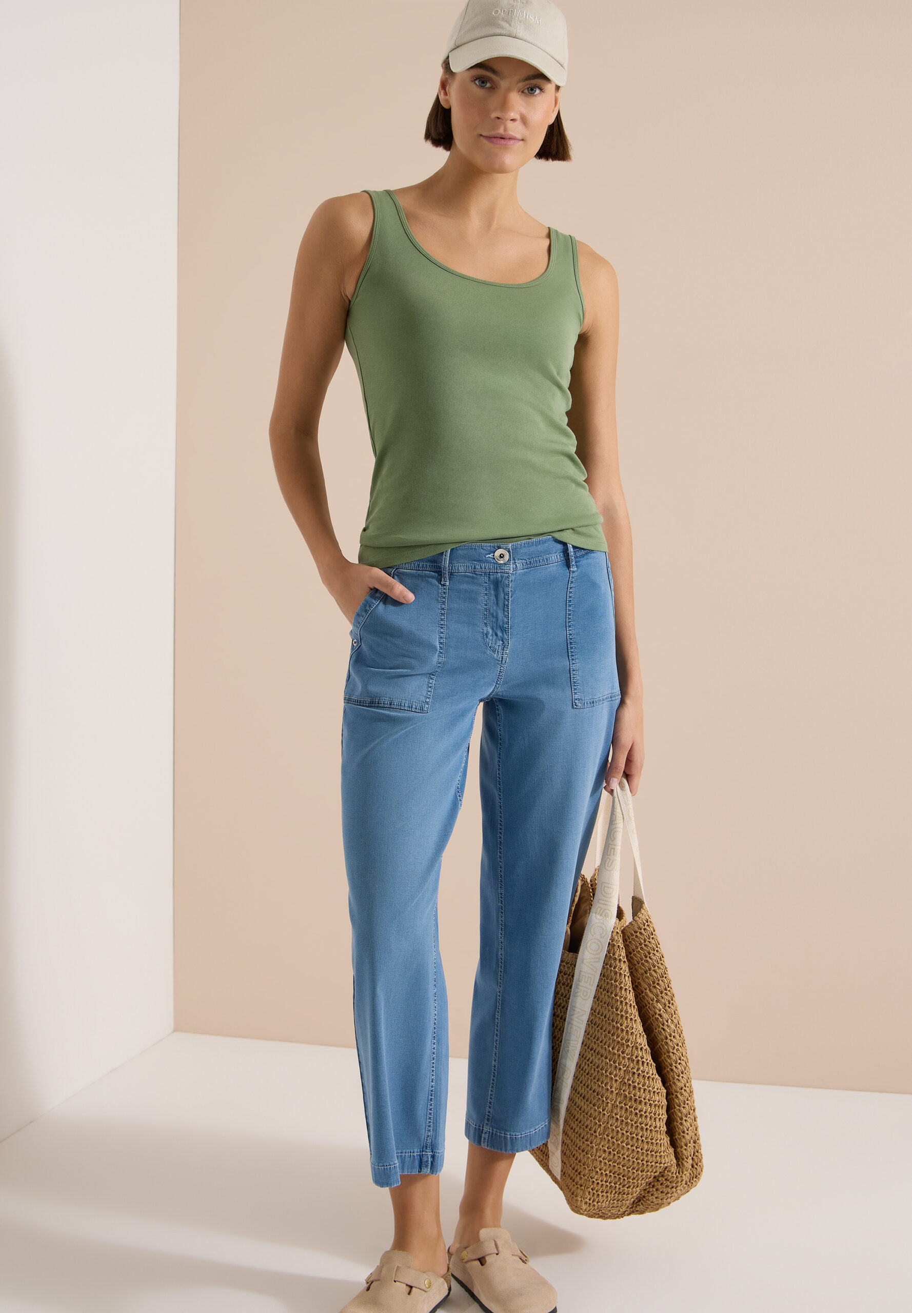High Waist Wide Leg Jeans im Loose Fit von Cecil