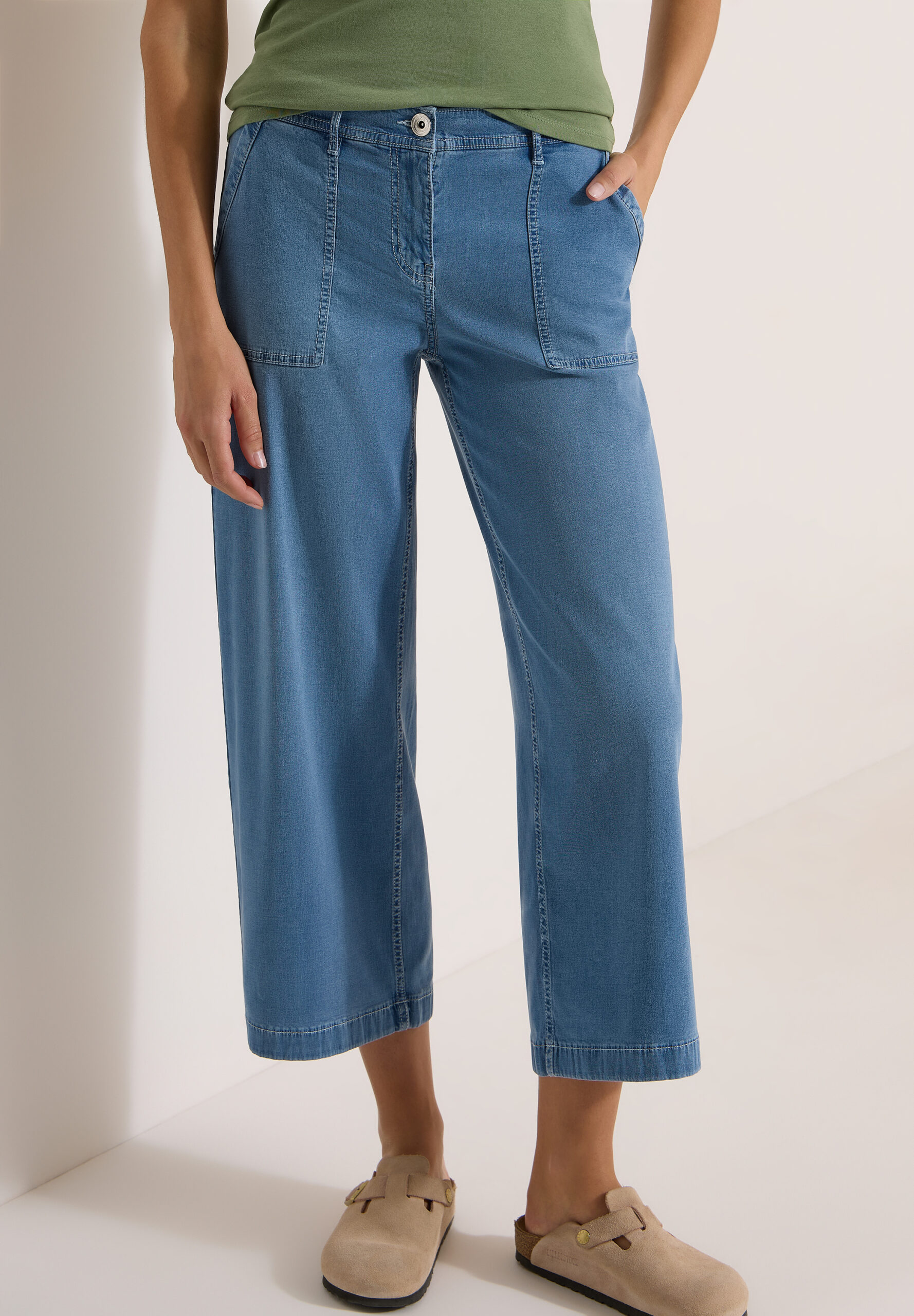 High Waist Wide Leg Jeans im Loose Fit von Cecil