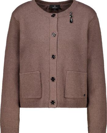 Strickjacke mit Brosche von Monari