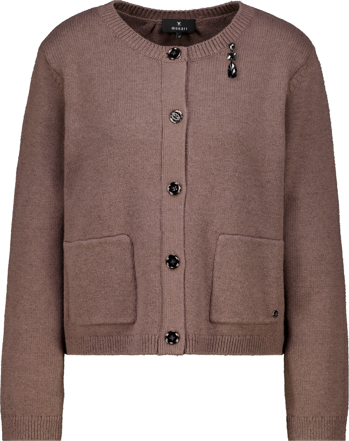 Strickjacke mit Brosche von Monari
