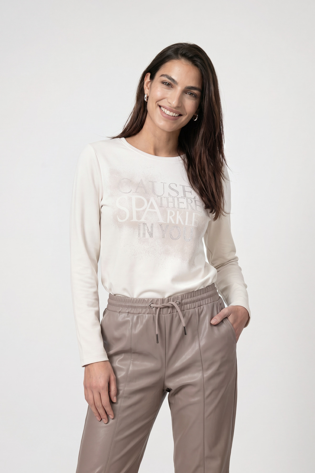 Sweatshirt mit Schmuckdetails von Monari