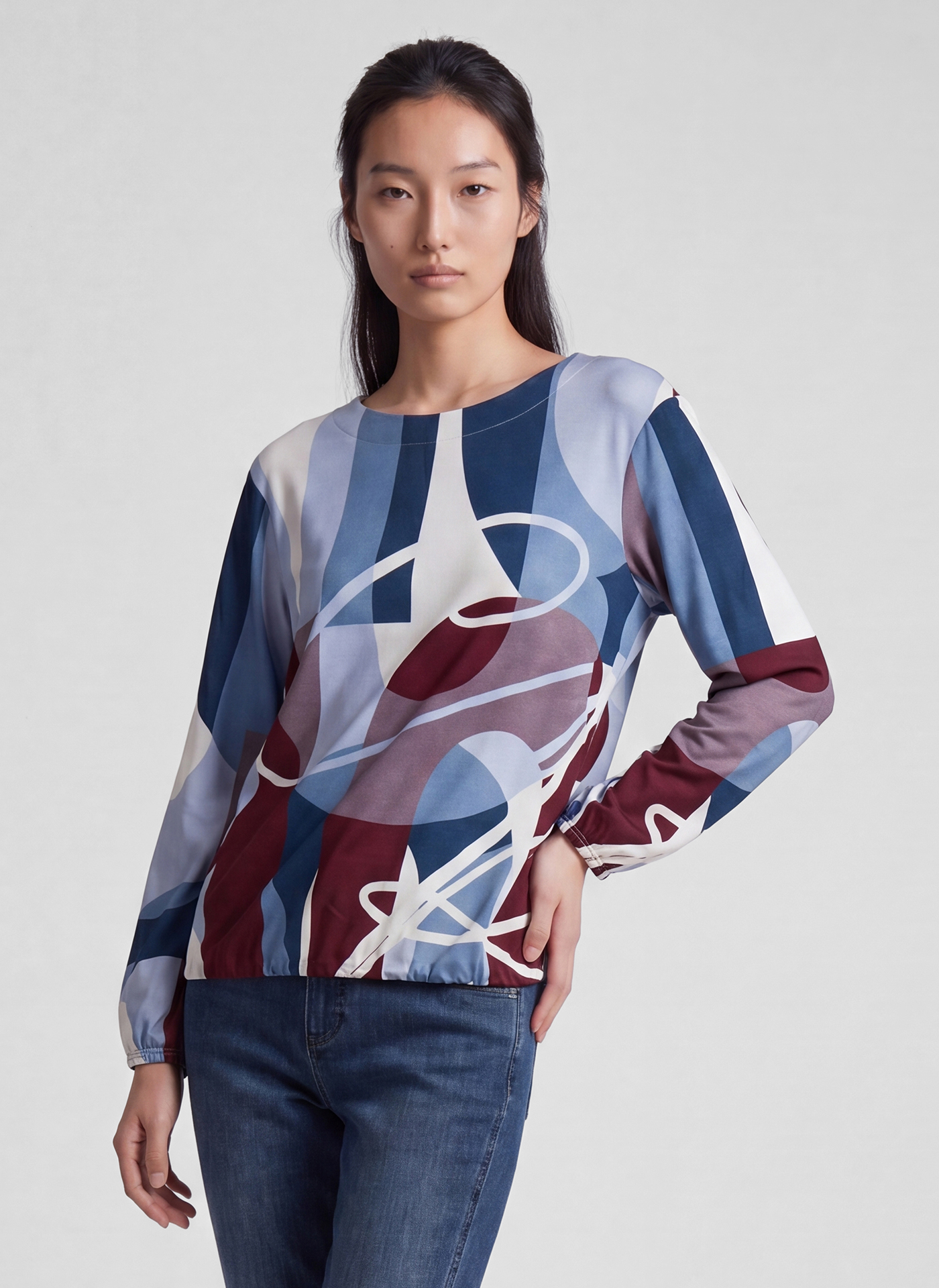 Shirt mit grafischem Print von Rabe