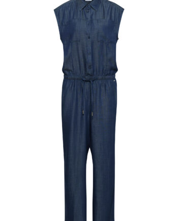 Wide Leg Jumpsuit in Denim-Optik von Cecil