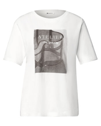 T-Shirt mit Rundhals und Fotoprint von Street one