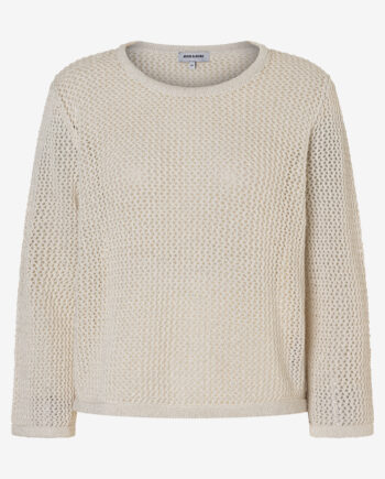 Ajour-Pullover mit Glanzeffekt von More & More