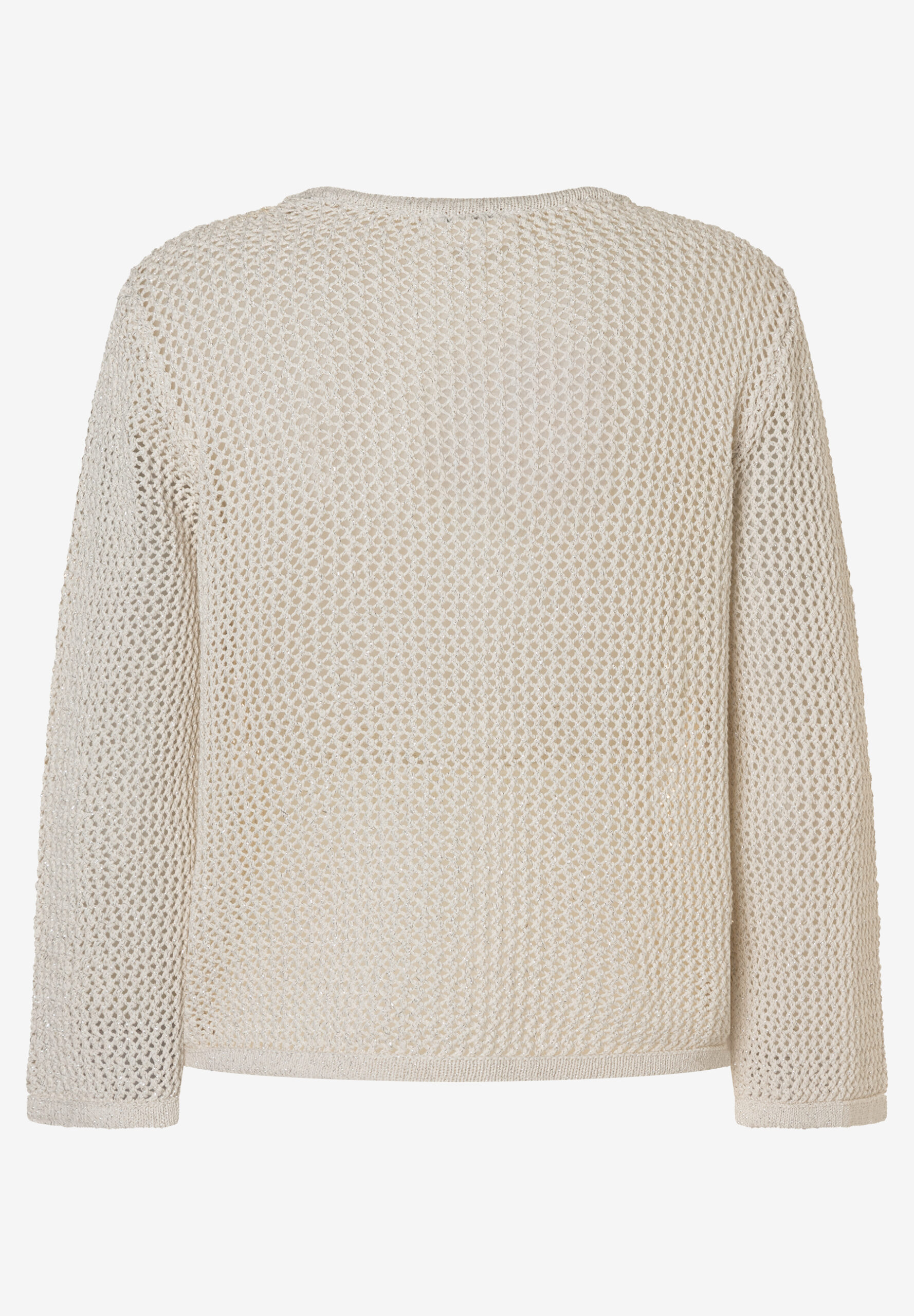 Ajour-Pullover mit Glanzeffekt von More & More