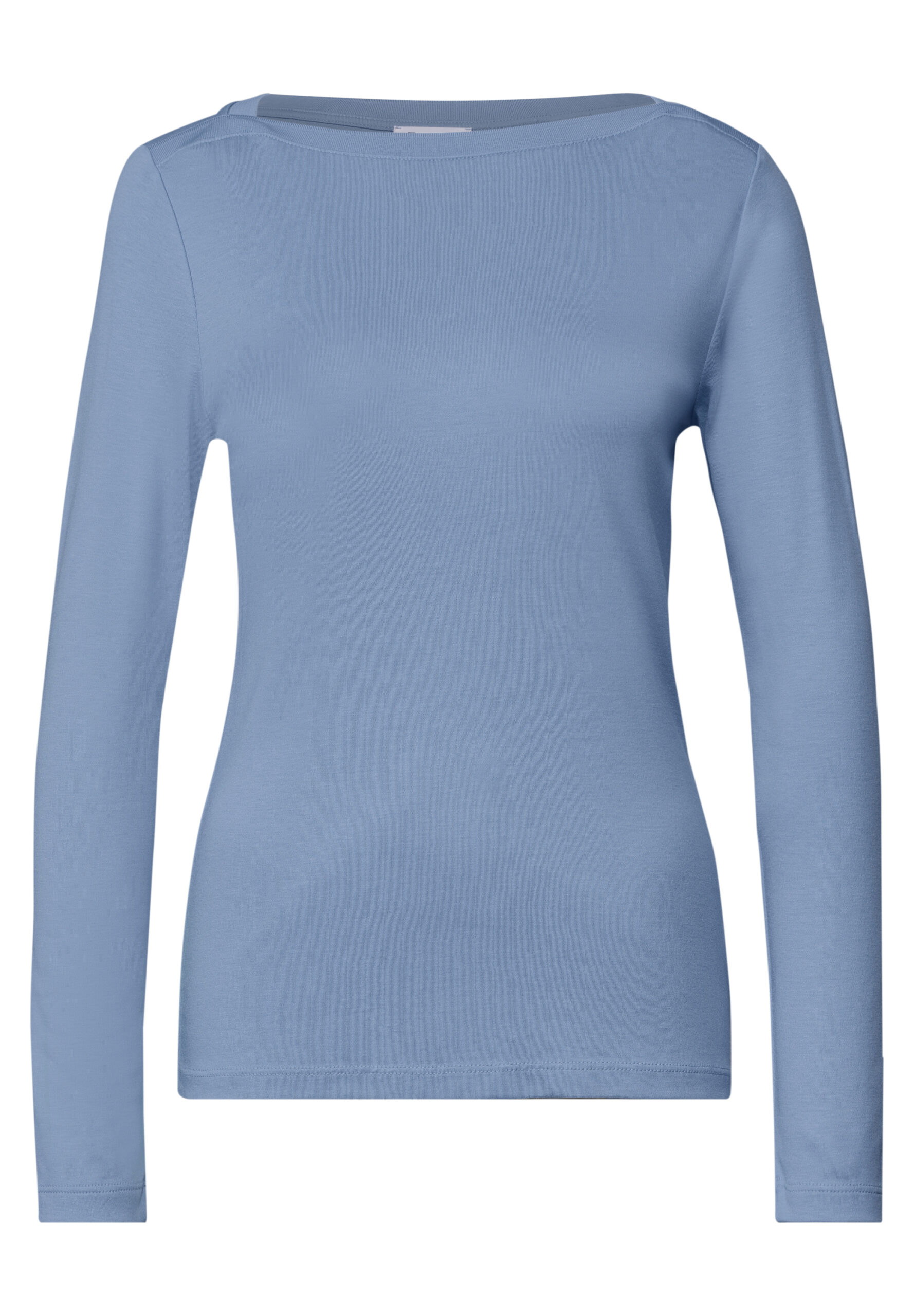 Basic Shirt mit U-Boot-Ausschnitt von Street one