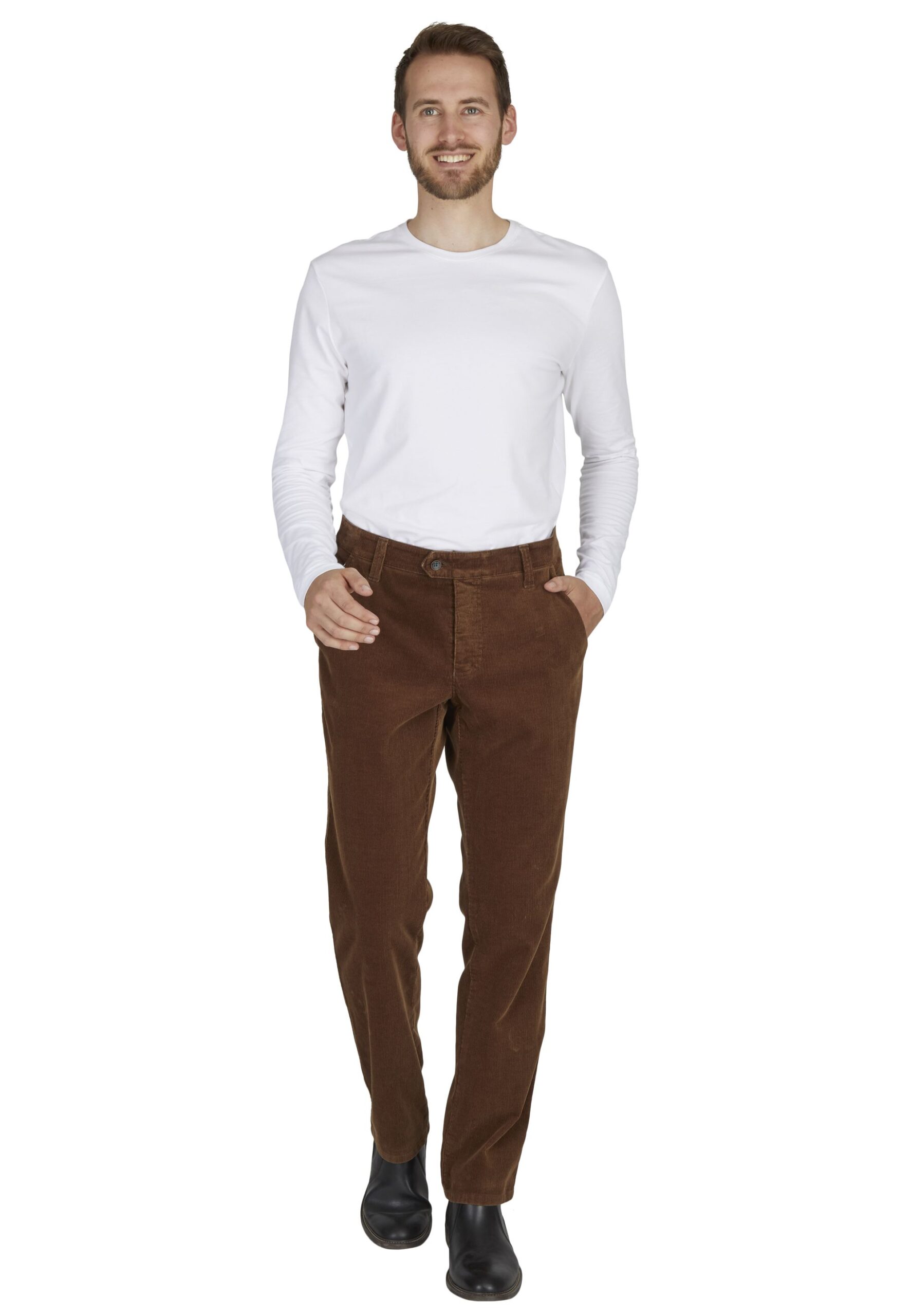 Regular Fit Cord-Hose von Club of Comfort