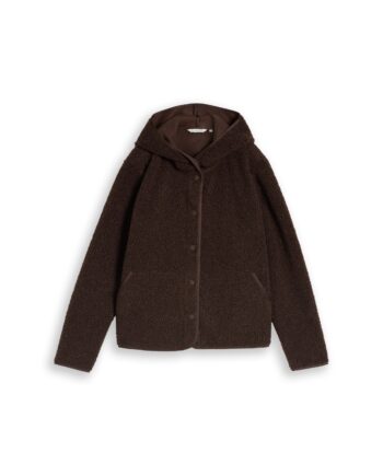 Teddy Sweatjacke mit Kapuze von Tom Tailor