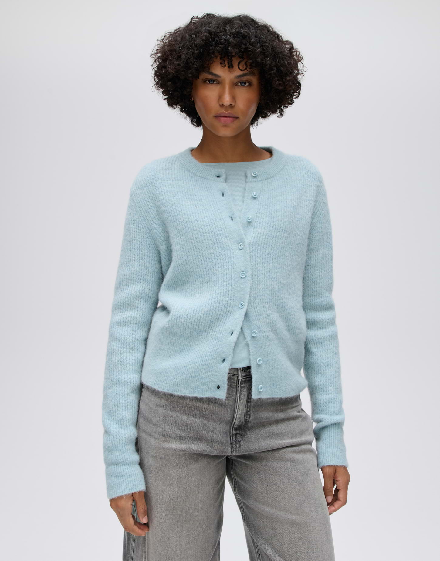 Strickjacke aus weichem Alpakamix von Opus