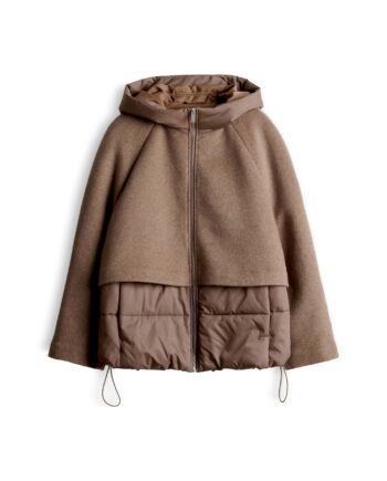 Pufferjacke im Materialmix von Opus