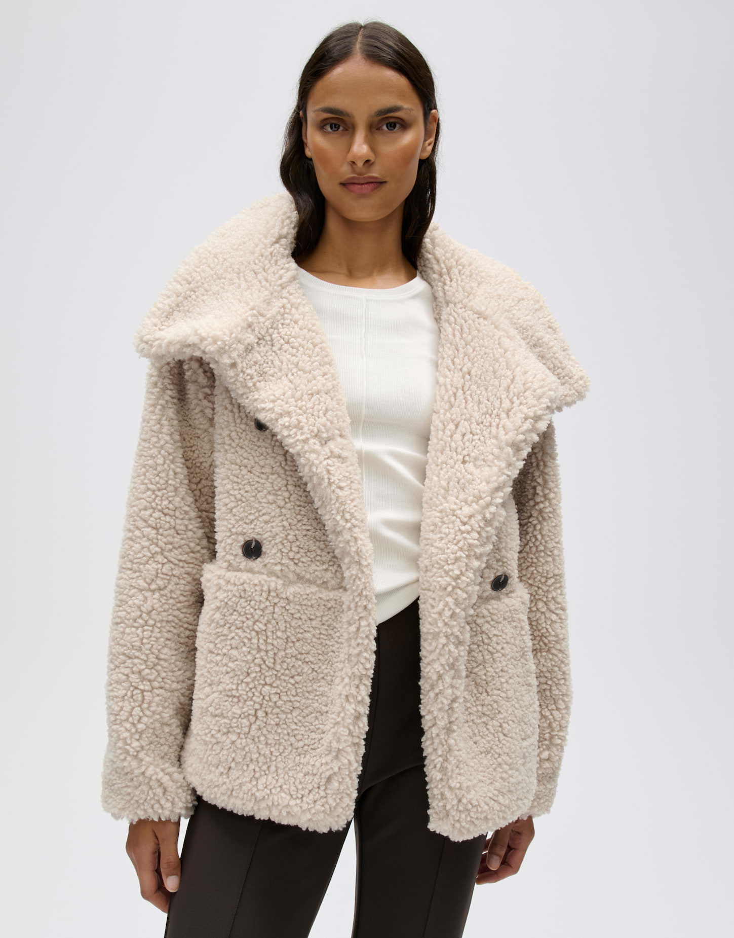 Cabanjacke aus weichem Teddyplüsch von Opus