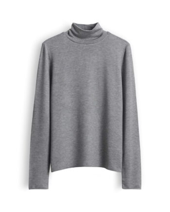 Slim Rollkragenshirt mit feiner Rippstruktur von Someday